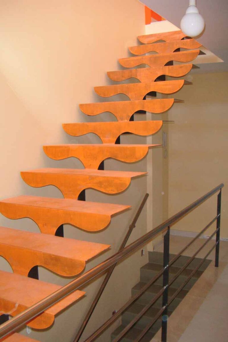 Escalera acero corten